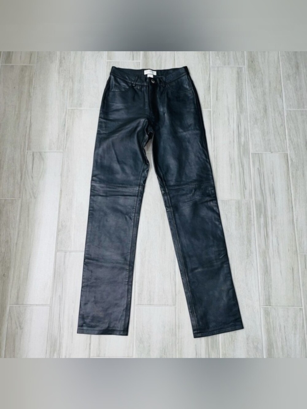 ISO LOOKING FOR Hugo Buscati Black Leather Pants Size 4, 4 Tall, 6, 6 Tall